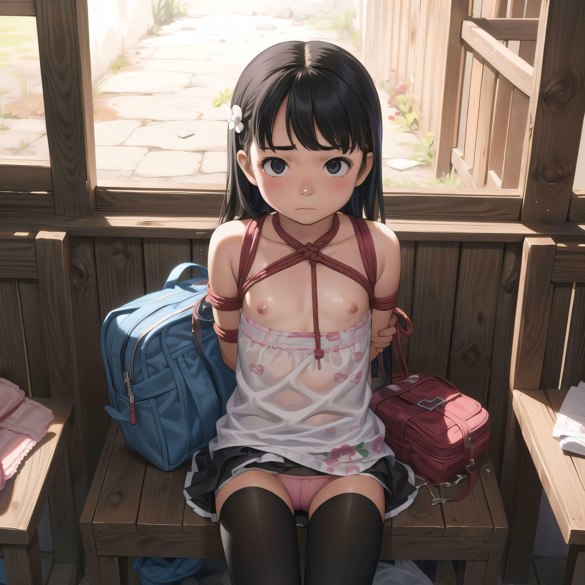 この学校では生徒を叱るとき緊縛する