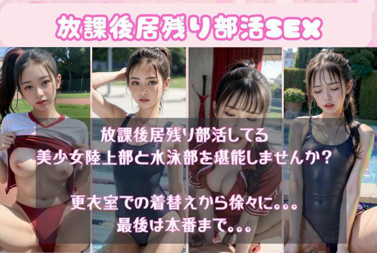 女子校生の居残り部活SEX