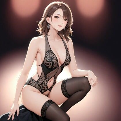 「母性熟女」KnitMomのイラスト集,R18アート作品