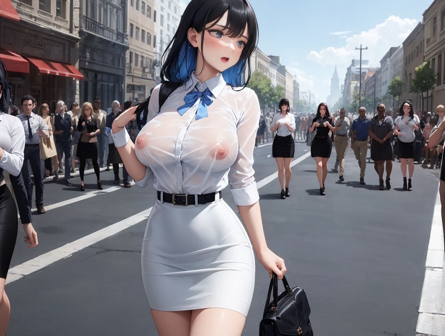 【過激ノーブラ&ノーバン散歩】ドM巨乳がおまんこにローターを入れてミッション散歩にチャレンジ!変態声優は歩きながら我慢できず自宅前で絶頂〜そして玄関でもオナニー