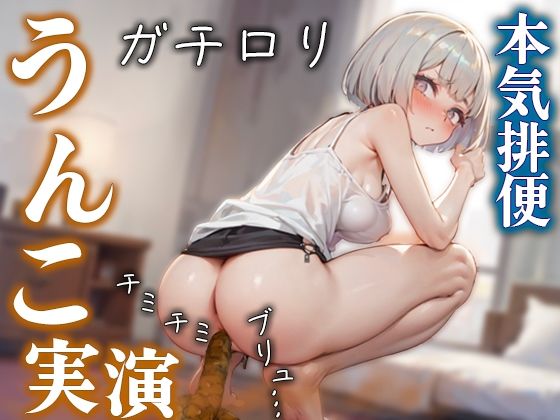 【ユルユルうんこ・おなら】ガチロリの本気排便♪ 優しい声とゆるゆるアナルのギャップは絶対抜けます！！『あ、出ちゃいそう・・・ブリュウウウ・・・』