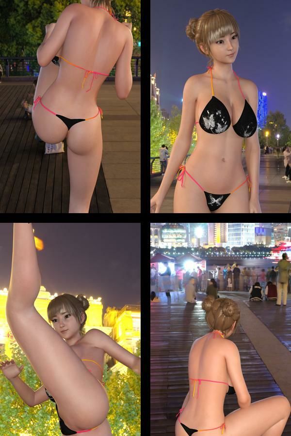 【Oyst100】『理想の彼女を3DCGで作ります』から生まれた、バーチャルアイドル写真集:廻里_Mizugi_01