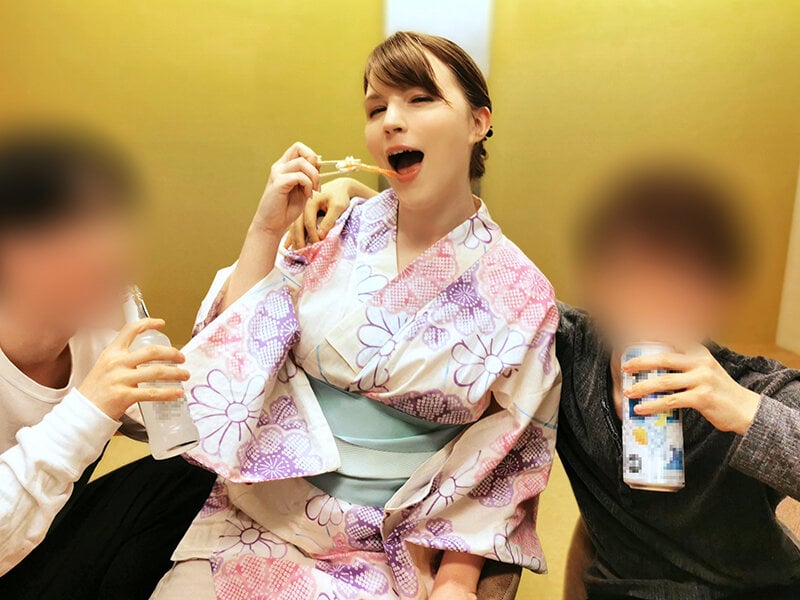 【緊急来日デカ尻フランス妻】新婚翌週に速攻3P浮気!前から後ろからハメまくりイキまくりアルコールまみれ精子まみれ4連続孕ませ中出し♪