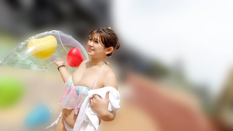 【ガチ19女子大生】大学デビューのプリティ女子 初彼と3カ月記念のプールデートでハメ撮り中出し 個人撮影