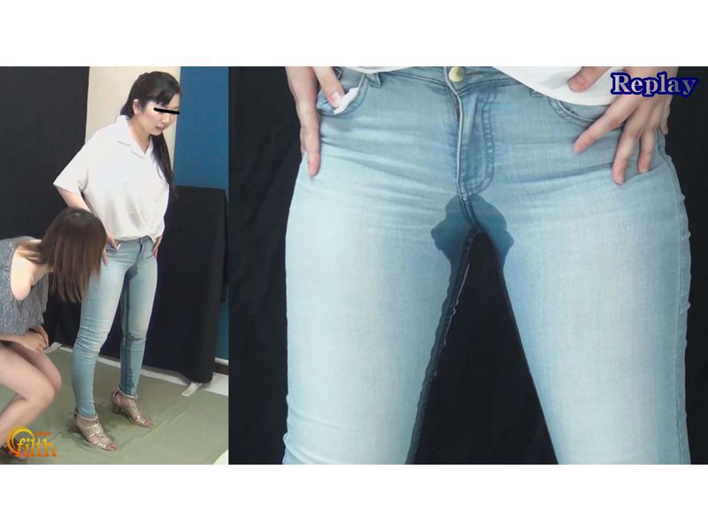 おしっこガマン極限対決 ショートパンツ娘VSピッタリスキニ―女 お漏らし勝負