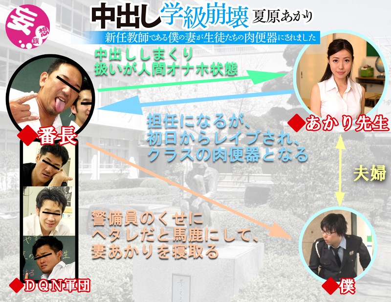 中出し学級崩壊 新任教師である僕の妻が生徒たちの肉便器にされました