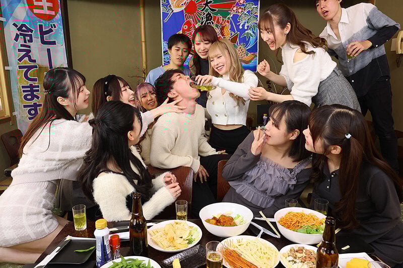【VR】【8K VR】パコサー飲み会VR!! 居酒屋貸し切りでヤリヤリサワー飲んでハイパー乱交VR ~忘れられないサークル飲み会in 城南みずほ台大~