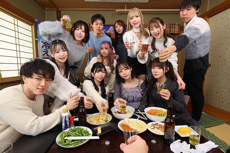 【VR】【8K VR】パコサー飲み会VR!! 居酒屋貸し切りでヤリヤリサワー飲んでハイパー乱交VR ~忘れられないサークル飲み会in 城南みずほ台大~
