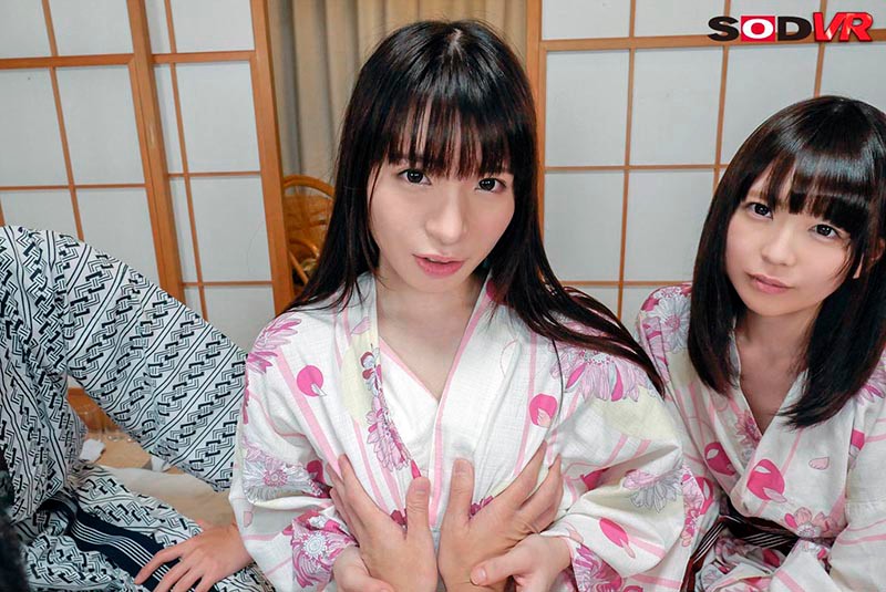 【VR】修学旅行に片想いのあの子と王様ゲーム 見回りが来たので一緒に布団に飛び込んだら… 桜井千春