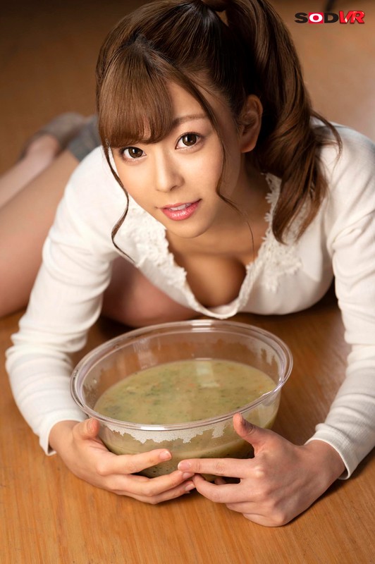 【VR】【 祝！岬あずさ初嘔吐作】ゲロまみれSEX VR～唾液よりも1000倍快感！吐瀉物まみれのフェラ・手コキ・SEX