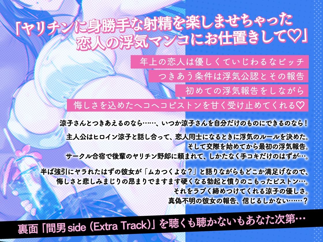 浮気報告するビッチな年上彼女はヘコヘコピストンを優しく受け止める 〜途中で射精したら報告終了!〜