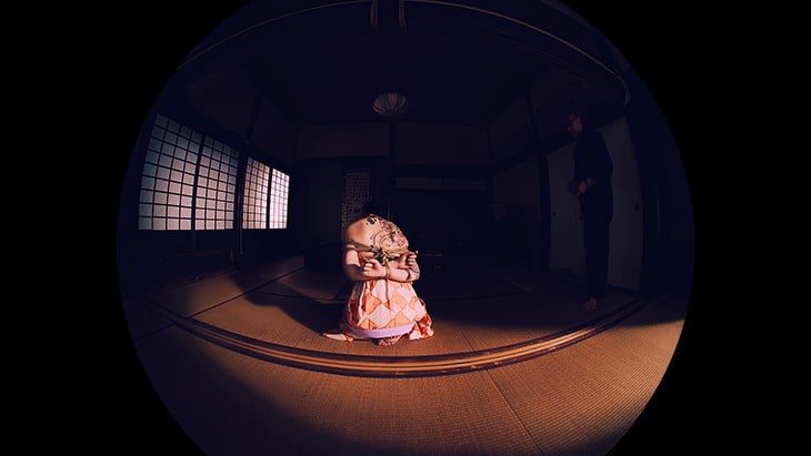 【VR】緊縛VR3 『両足縛りからの捻り逆さ吊り』