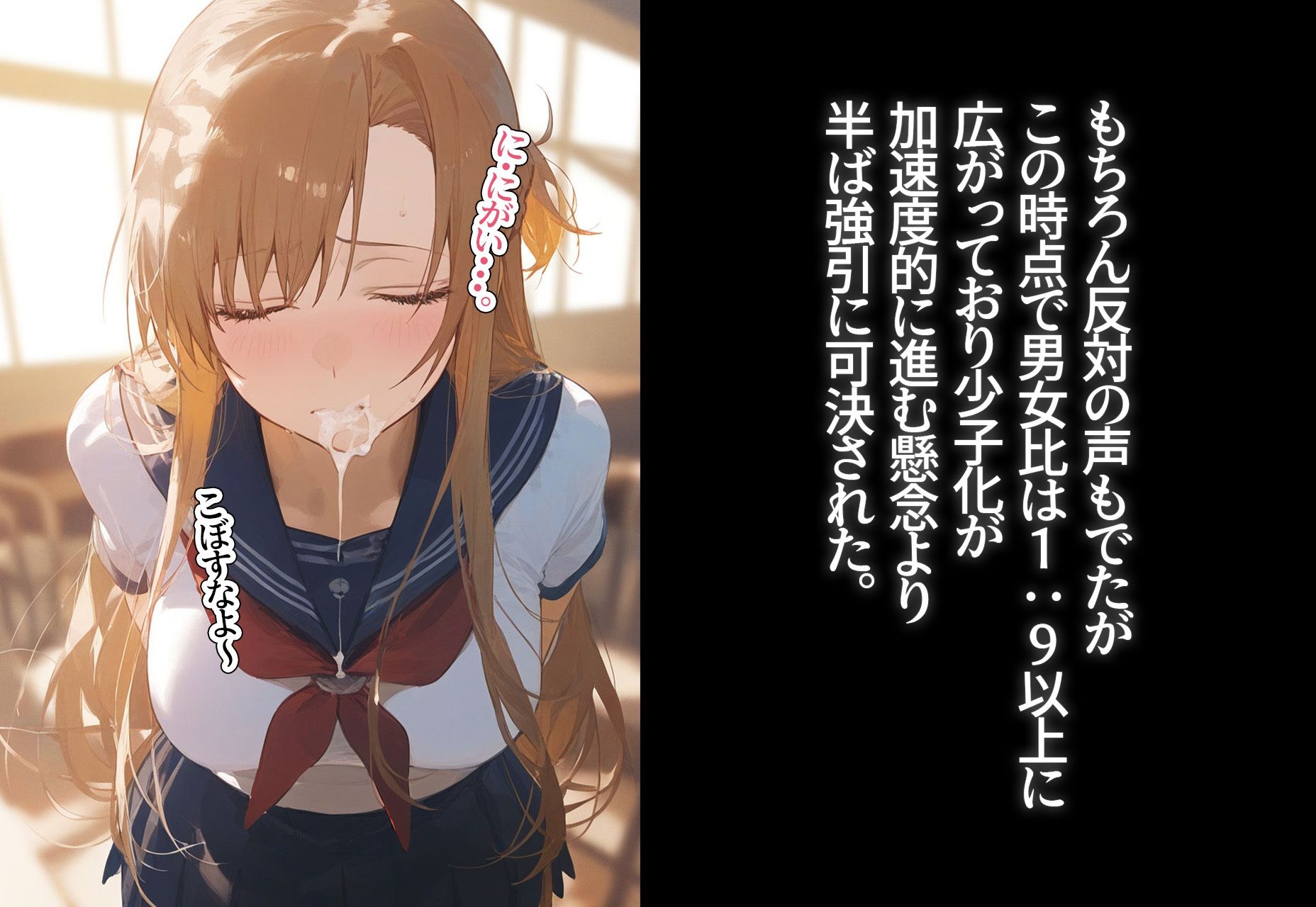 !種付許可証!〜男が極端に減った社会で...〜結城明◯奈 編