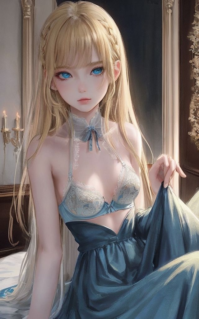 Transparent flower & dress