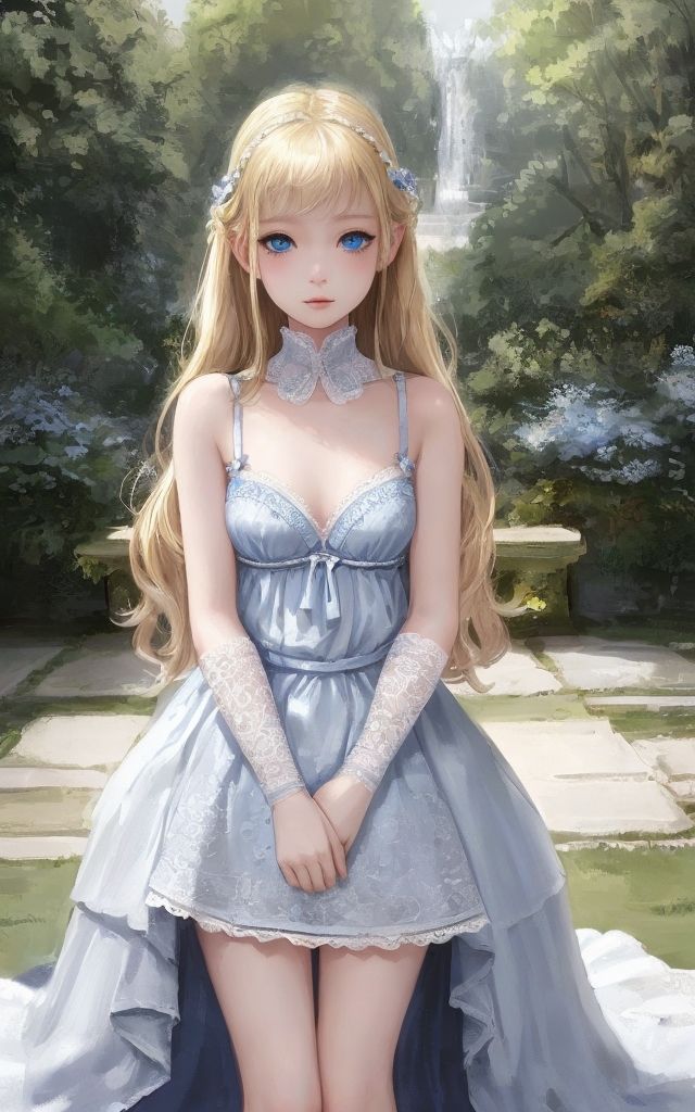 Transparent flower & dress