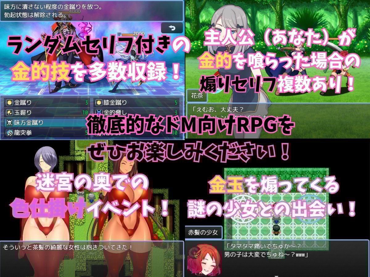 〜ドM向けRPG〜金蹴りの迷宮