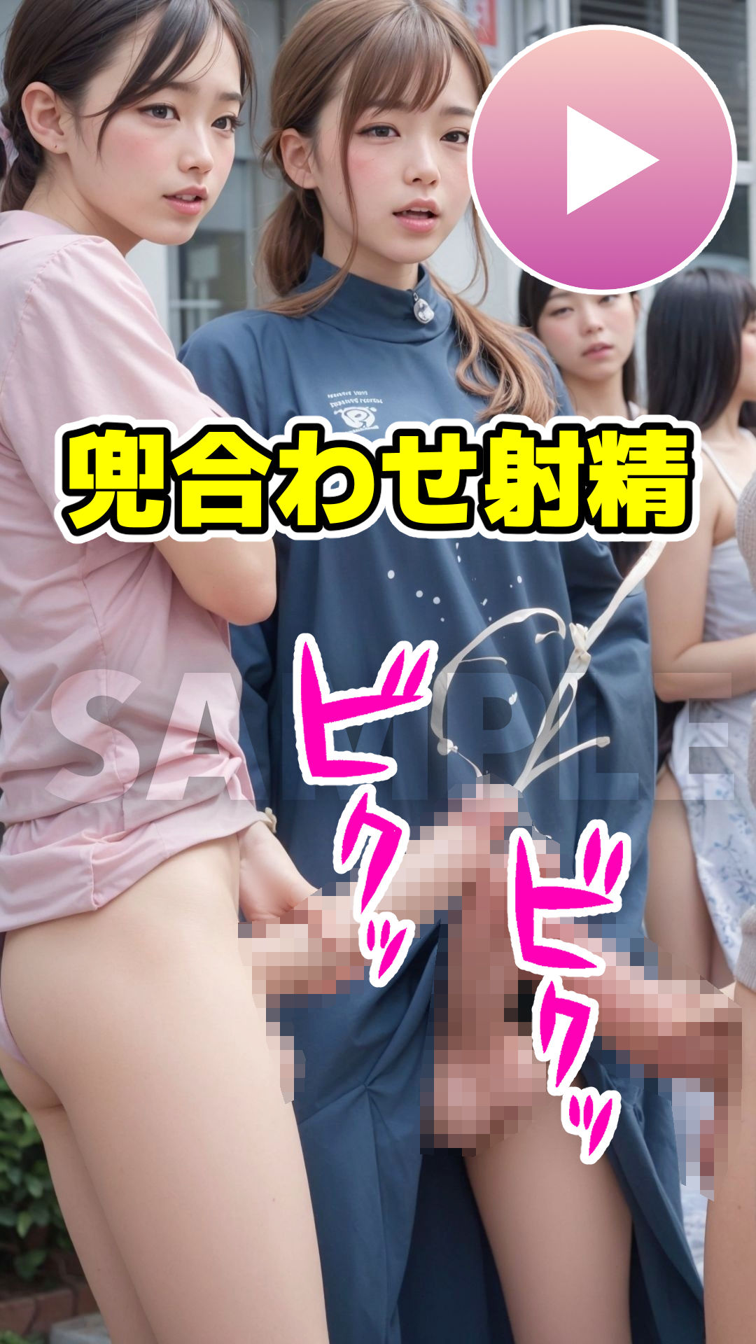 ふたなり変態露出射精100連発【写真集+イキ顔動画】