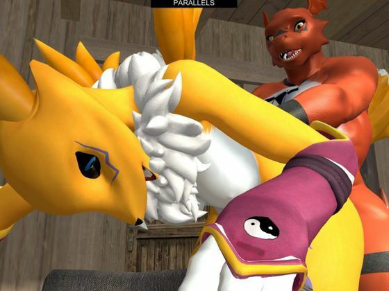 【獣】ケモナー必見!メスケモレナモンのエチエチ交尾でデジタルアドベンチャー【デジモン3D動画】