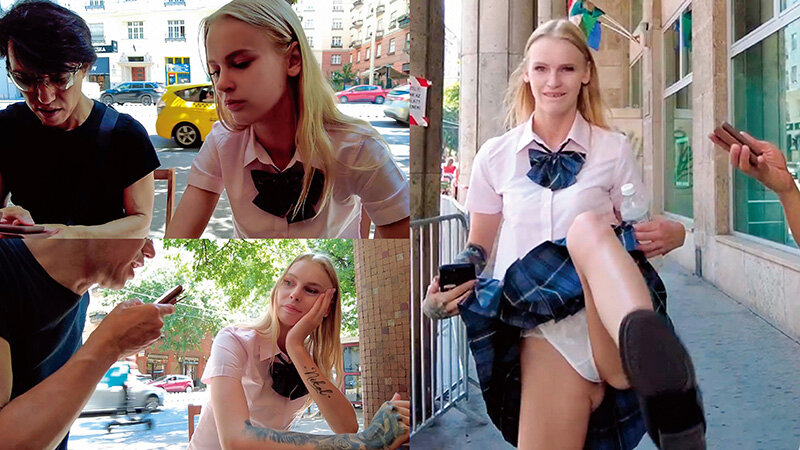 世界共通のBody Language 金髪スポーツ女子×制服コス!土下座で口説いて生ハメ乱交キュートなアソコに大量中出しザーメン発射で悶絶!