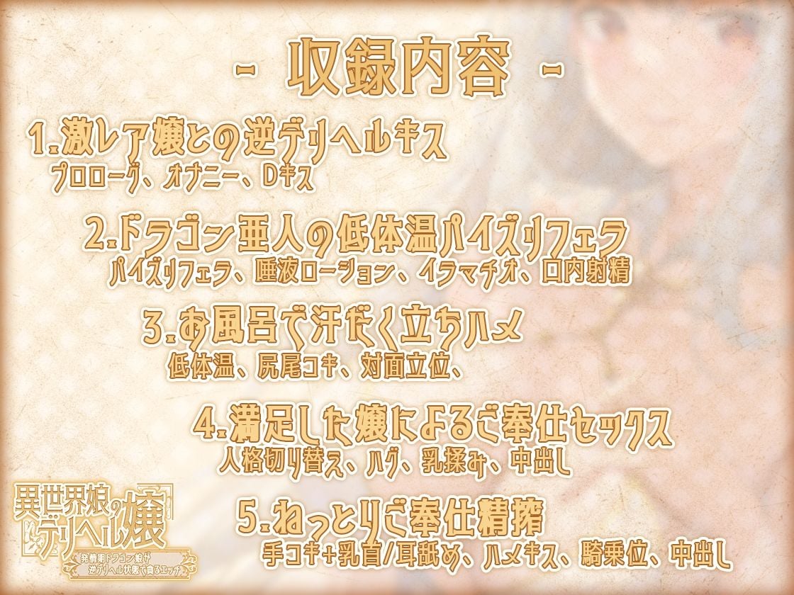 【KU100】異世界娘のデリヘル嬢〜発情期ドラゴン娘が逆デリヘル状態で貪るエッチ