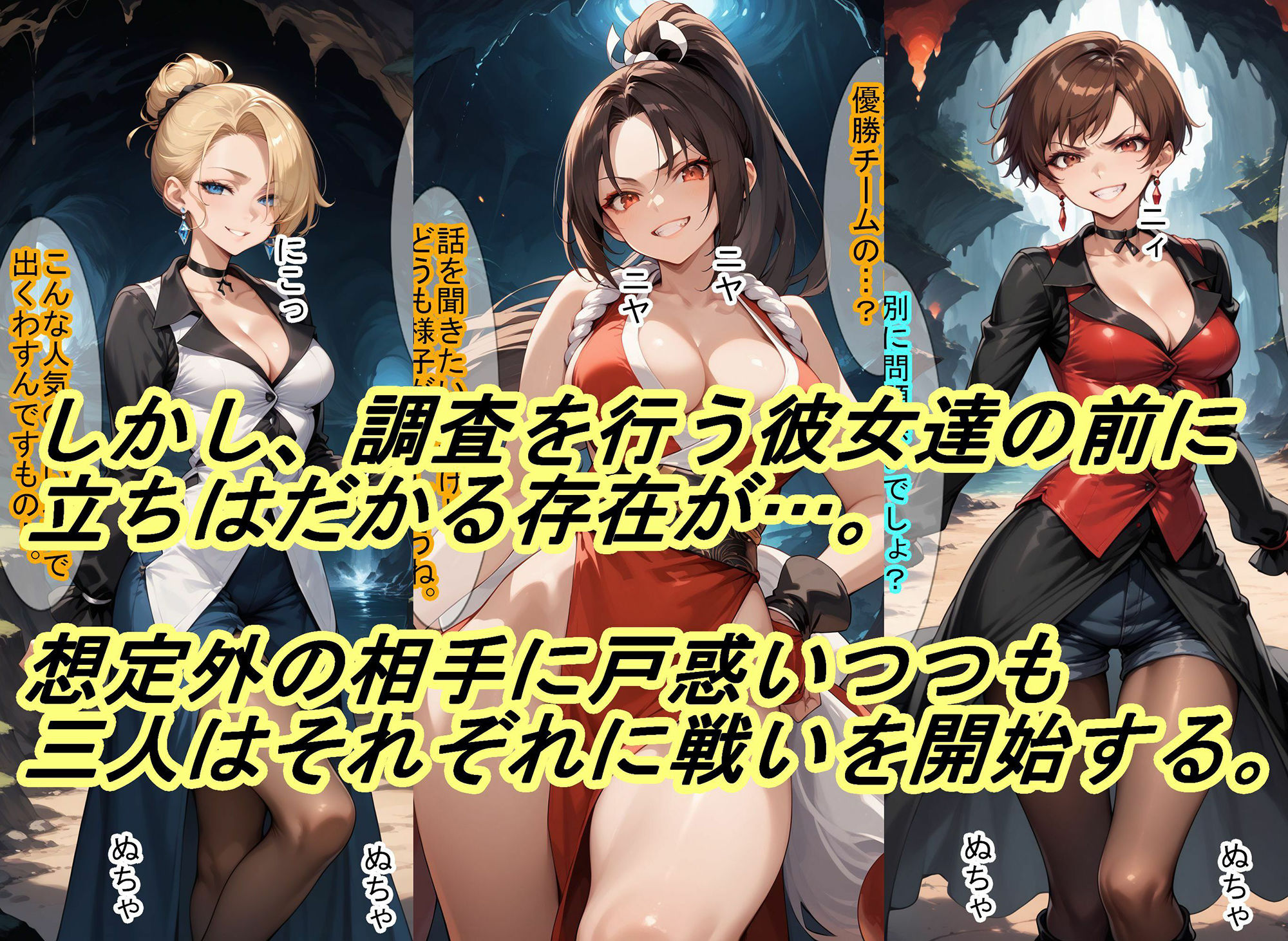 【敗北シリーズ】女性格闘チームが、オロチの罠に敗北!2