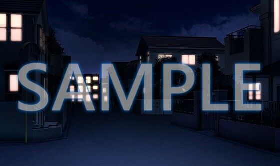 【背景素材】住宅街(6069_bg10)【時間差分あり】