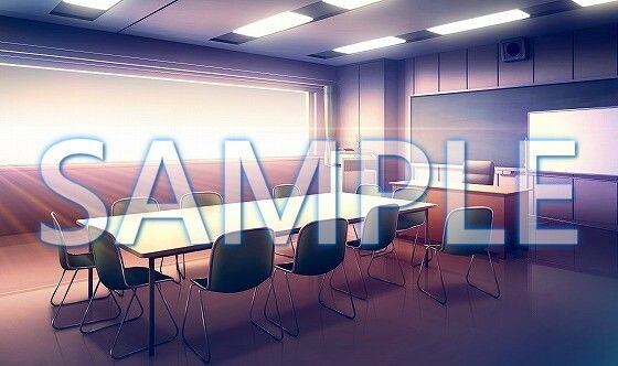 【背景素材】生徒会室(6168_bg04)【時間差分あり】