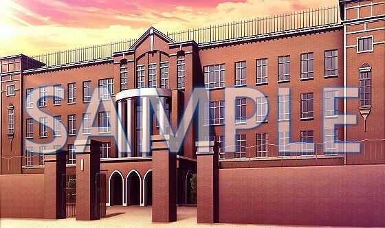 【背景素材】学園 外観(開門)(6175_bg03b)【時間差分あり】