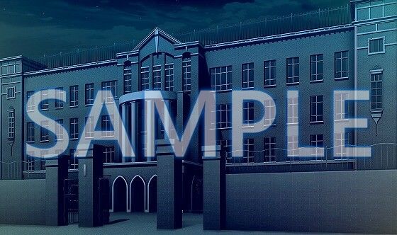 【背景素材】学園 外観(開門)(6175_bg03b)【時間差分あり】