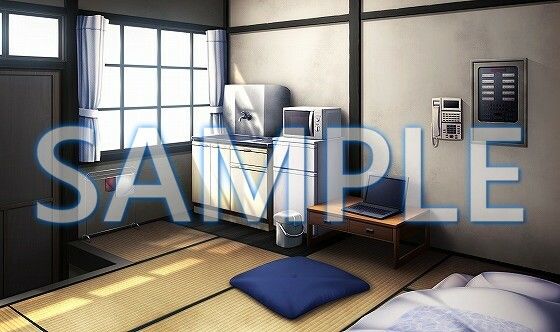 【背景素材】宿直室(6175_bg04)【時間差分あり】