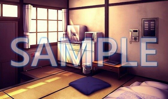 【背景素材】宿直室(6175_bg04)【時間差分あり】