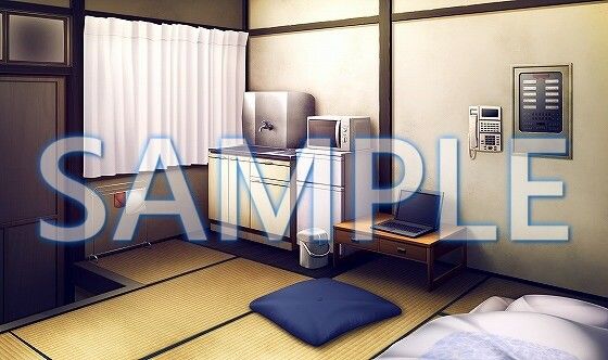 【背景素材】宿直室(6175_bg04)【時間差分あり】