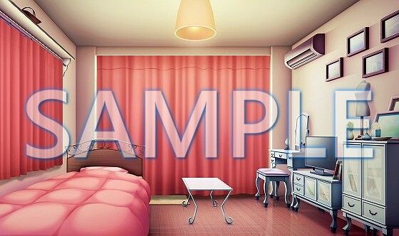 【背景素材】女の子の部屋(6175_bg08)【時間差分あり】