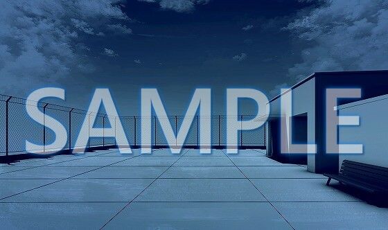 【背景素材】屋上(6199_bg05)【時間差分あり】