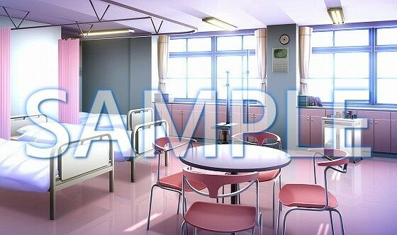 【背景素材】保健室(6199_bg06)【時間差分あり】