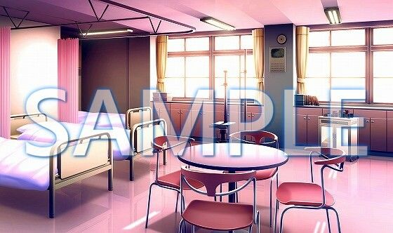 【背景素材】保健室(6199_bg06)【時間差分あり】
