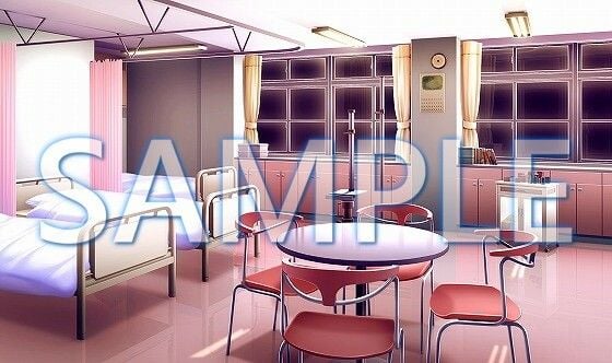 【背景素材】保健室(6199_bg06)【時間差分あり】