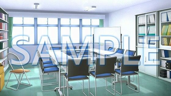 【背景素材】生徒会室(1385_bg16)【時間差分あり】