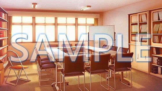 【背景素材】生徒会室(1385_bg16)【時間差分あり】