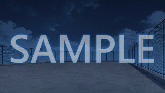 【背景素材】屋上(1385_bg18)【時間差分あり】