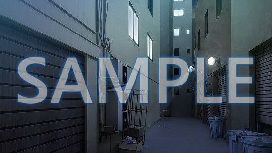 【背景素材】路地裏(1385_bg20)【時間差分あり】