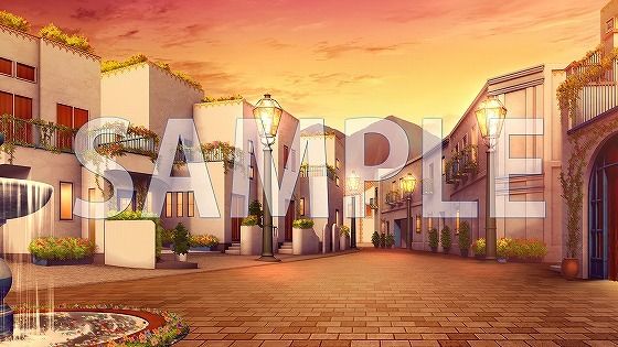 【背景素材】街(7004_bg09)【時間差分あり】