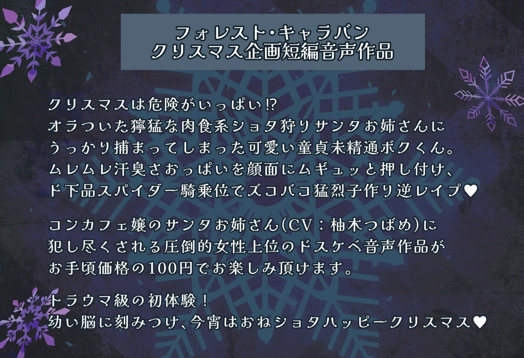 聖夜の事案!オラつき爆乳サンタギャルの強●精通ショタブチ犯し子作り逆レでヤリマクリスマス