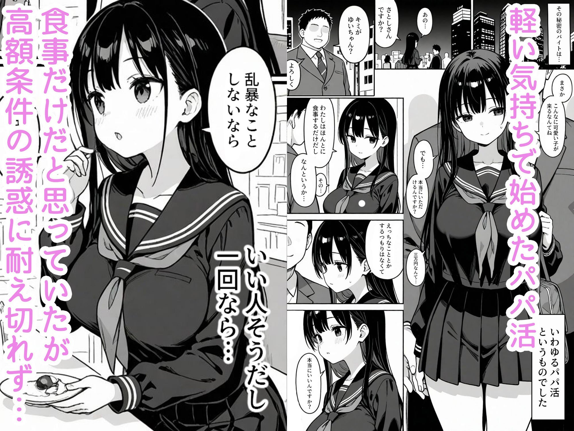 清楚な女子〇生がパパ活にドハマりする話