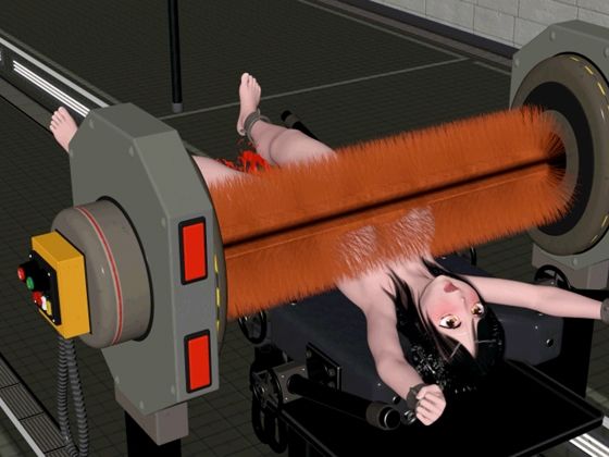 拘束むすめに仕上げに出血大ブラッシング