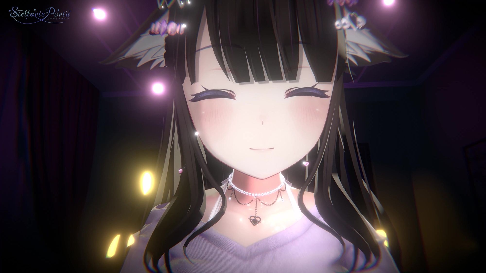 【実演生配信X3Dアニメ】みんなの前で雑談フェラ中出し配信 天海やえさん