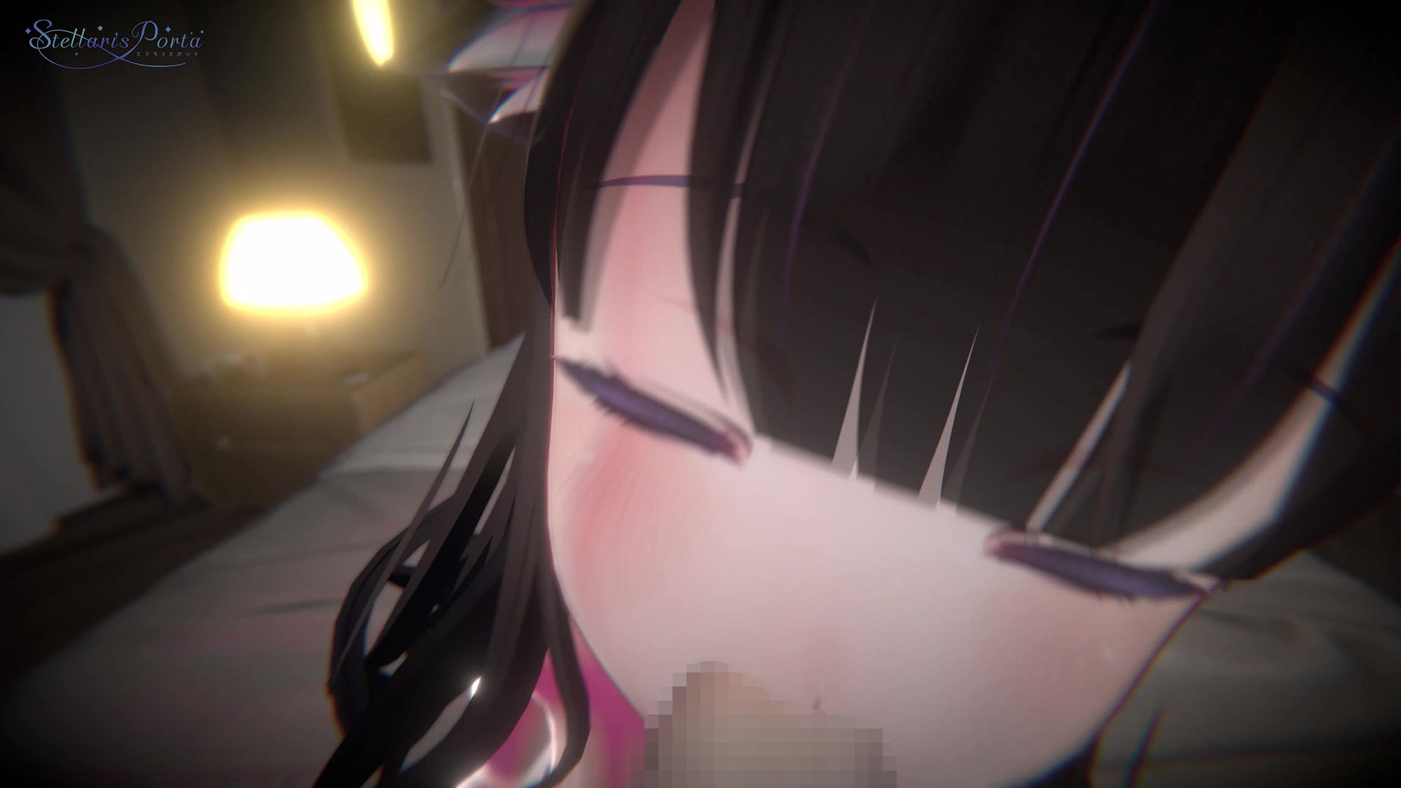 【実演生配信X3Dアニメ】みんなの前で雑談フェラ中出し配信 天海やえさん