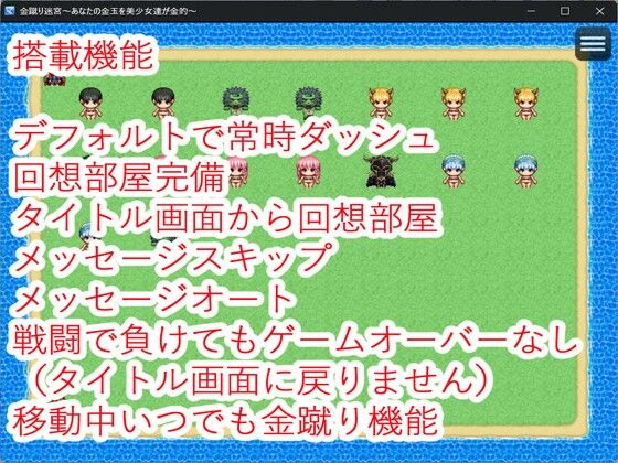金蹴り迷宮〜あなたの金玉を美少女達が金的〜