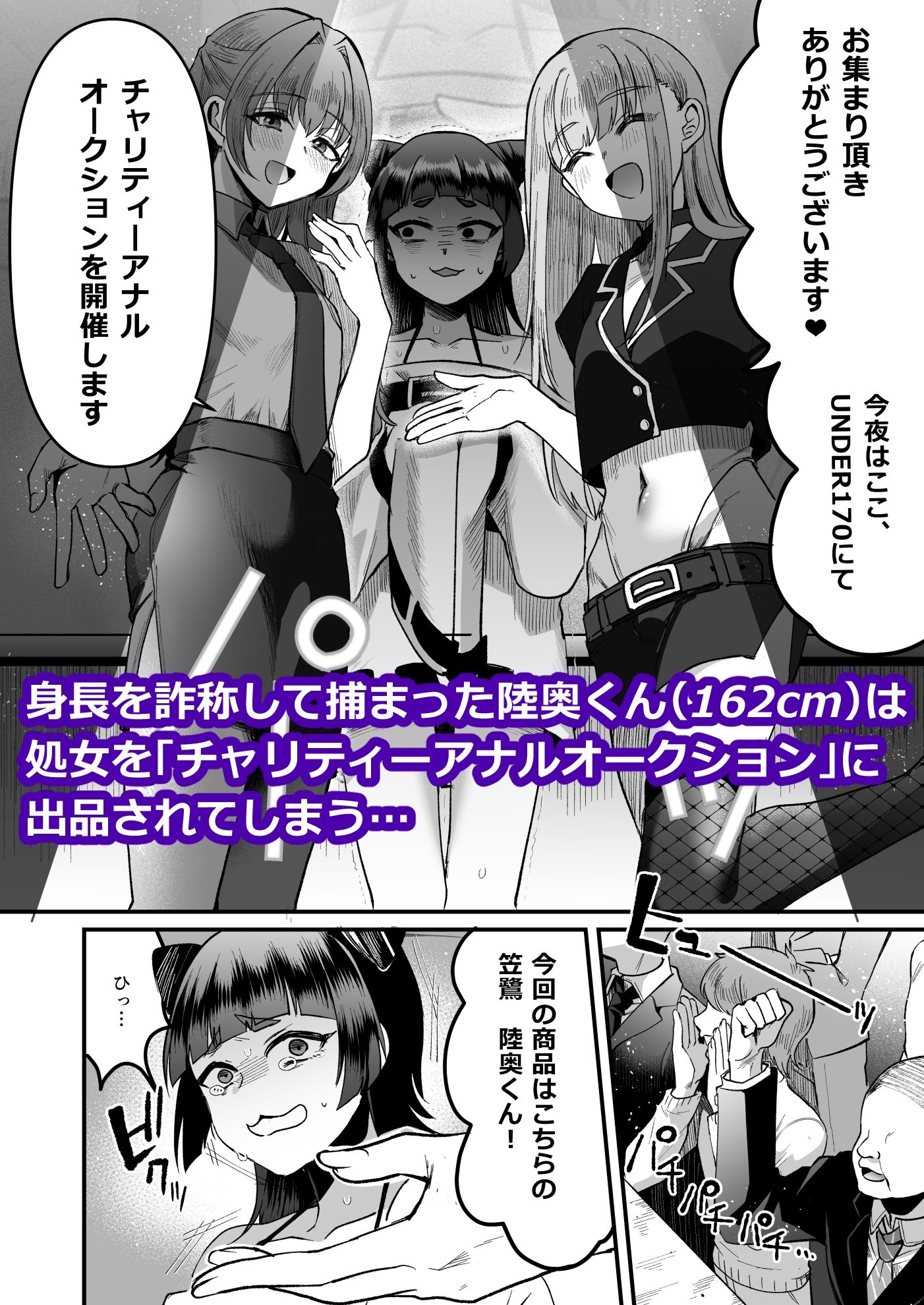 168cmくんは人権が無い!2〜チャリティーアナルオークション編〜