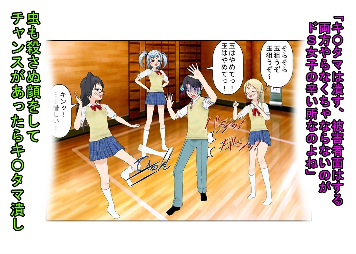 【金的・金的嘲笑】『元女子校の金的玩具二』「今日からクラスの女の子はみんな玉姉妹だね！」大事なタマタマを女子たちにおもちゃにされる元女子校唯一の男子生徒のお話